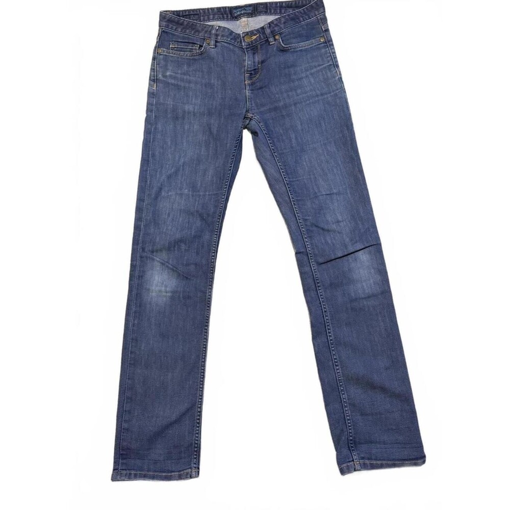 Patagonia Womens 26 Straight Leg Jeans Dark Wash Organic Cotton 29 Inseam